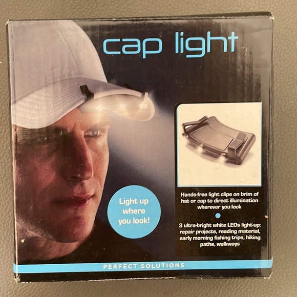 New Set of 3 Battery Operated Cap Lights - Picture 2 of 7